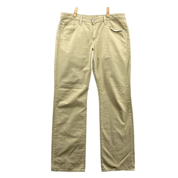 Adriano Goldshmied Pants Adult 36x34 Khaki Jeans The Protege Straight Chino Mens - Picture 1 of 15